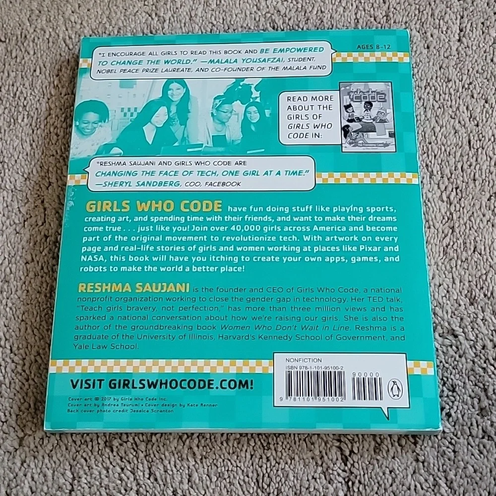 "Girls Who Code" Paperback Book - Picture 4 of 4